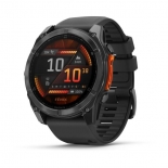 Garmin fenix 8 51mm AMOLED, sötétszürke, fekete szilikon szíjjal Garmin fenix 8 51mm AMOLED, sötétszürke, fekete szilikon szíjjal