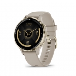 Garmin Venu 3S francia szürke-krémarany, szilikon szíjjal Garmin Venu 3S francia szürke-krémarany, szilikon szíjjal